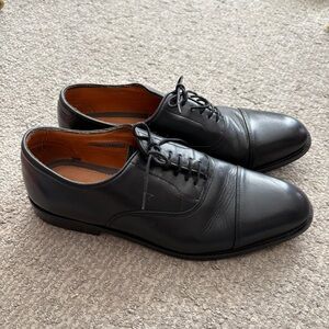 Vince Camuto Classic Black Leather Men's Dress Shoes - Made in Portugal